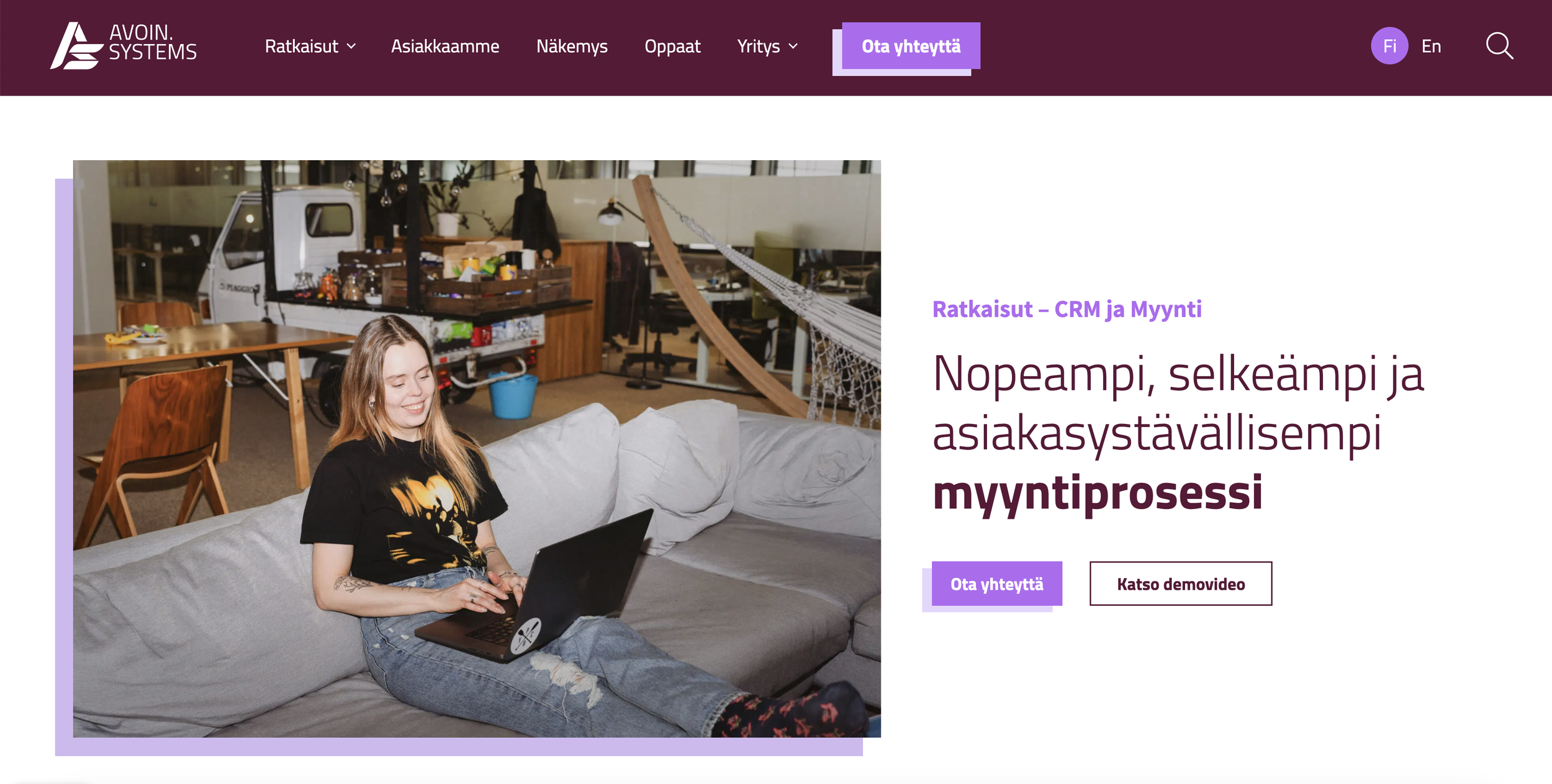 Avoin.Systems — uusi verkkosivusto